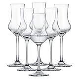 SCHOTT ZWIESEL Digestifset Classico (6er-Set), klassische Schnapsgläser mit Stiel,...