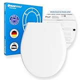 ATHLON TOOLS WC-Sitz mit Softclose bis 250kg, Oval, Quick-Release, Toilettendeckel mit...