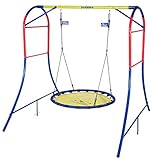 HUDORA 64023 Nestschaukel Schaukel-Gestell aus metall-Gartenschaukel-64023, 120...