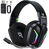 WESEARY WG1 Bluetooth Headset, 2,4G Wireless Gaming Headset mit Mikrofon für PS5, PS4,...