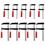 YAYODS 10 Stück Schraubzwingen Set - Schraubzwinge Spannweite 150mm/200mm -...