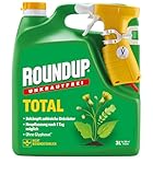 Roundup Unkrautfrei TOTAL, 3 Liter Sprühflasche, Unkrautvernichter, zur Bekämpfung von...
