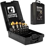 monkeystrong Kegelsenker Set 90° Ø 6,3-20,5 mm aus HSS Stahl - richtig scharf...
