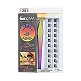 KISS imPRESS Press-On Falsies, selbstklebende Wimpern, Kein Kleber, künstliche...