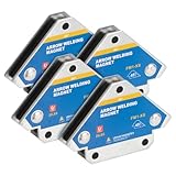 4 Stück Schweißwinkel Schweißmagnet 13 kg / 28lbs Schweissmagneten Set, Starke...