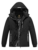 MoFiz Winterjacke Mädchen Skijacke Kinder Softshelljacke Fleecefütterung Winddicht...