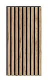 Leiste24 Akustikpaneel - Lamellenverkleidung - Wandverkleidung - 800 x 400 mm -...