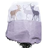 AFP Winterschutz Vlieshaube Hirsche, beige, 110 x 110cm, 50g/qm Kübelpflanzensack...