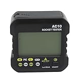 Spannungs- und Polaritätstester, 10 A 16 A Steckdosentester mit LED-Anzeige, Tragbarer...