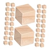 Anneome 200 Stück Naturholz Würfel Unbehandelte Holzklötzchen für DIY Bastelprojekte...
