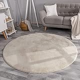 TT Home Wohnzimmer Teppich Hochflor Langflor Kunstfell Weich Modern Unifarben Flauschig,...