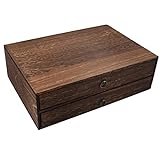 Holz Schreibtisch-Organizer mit 2 Schubladen für Büroutensilien Büroschubladen aus...