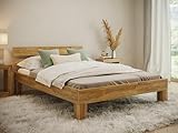 skølm Floki Bett 140x200 cm aus Massivholz – Haupt- oder Gästebett, Doppelbett aus...
