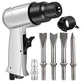 7pcs Bohrhammer Stemmhammer mit 4 Meißel, 4500U/min Professionelle Presslufthammer...