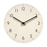 COSINE Wanduhr, helle Holzmaserung, einfache Wanduhr, ohne Rucksäcke, dekorativ für die...