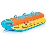 GOPLUS Bananenboot, Towable für 1-3 Personen, Funtube aufblasbar für Boot,...