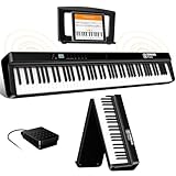 TERENCE E Piano 88 Tasten Faltbares Digital Piano mit 2000mAh Batterie...
