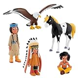 Bullyland Yakari Set Regenbogen Kleiner Dachs Donner 5 Figuren