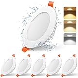 LED Einbaustrahler 230V, Ultraschlanke 7 W Badezimmer Einbauleuchten LED Spot,...