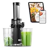 Entsafter AOBOSI-Mini slow juicer mit Rückwärts-Kau-Funktion-saftpresse elektrisch mit...