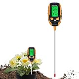 Mcbazel Bodenmessgerät, 5-in-1 Digitales Pflanzenbodenfeuchtigkeitsmessgerät mit...