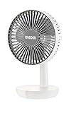 Unold 86710 Tischventilator Silverline White - Weiß,25 Watt, 2-stufige...