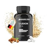 Amando Perez L Leucin Kapseln Hochdosiert 2250 mg pro Dosis - 100 Vegane Leucin Kapseln -...