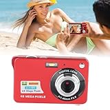 Sustvita 48MP Digitalkamera, wiederaufladbare 8 -Fach -Zoomkamera mit 2,7 -Zoll -LCD...