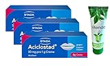 Aciclostad gegen Lippenherpes 3x2g inclusive einer Handcreme von vitenda - Aciclovir Creme