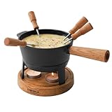 Boska Fondue Set Pro S - 2 bis 4 Personen - Käsefondue Teelichter mit Stil - 700 ml...