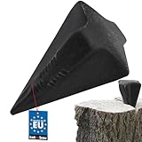 KOTARBAU Geschmiedeter Dreh-Spaltkeil aus Stahl 170 mm 1,6 kg Keil Holzspaltkeil...
