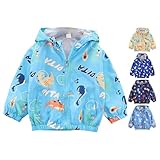 Kleinkind Fleecefütterung Warme Softshelljacke Wasserdicht Jacke mit Kapuzen...