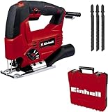 Einhell Stichsäge TC-JS 80/1 Kit (550 W, 20 mm Hubhöhe, Pendelhubfunktion, 80 mm...