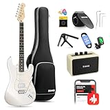 Donner E-Gitarre Set 39 Zoll mit Ahorn Griffbrett, E Gitarren mit Verstärker, Tasche,...