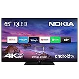 Nokia 65 Zoll (164 cm) QLED 4K UHD Fernseher Smart Android TV (HDR10, DVB-C/S2/T2,...
