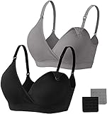 HBselect 2 Pcs Schwangerschafts Still BH Nahtloser Still-BH mit zusätzlichen...