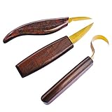 Holz-Schnitzwerkzeug Set, Schnitzmesser, Kerbschnitzmesser Und Hakenmesser Mit Messer...