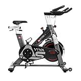 AsVIVA S8 Indoor Cycle Speedbike BT | SPD-Klickpedale | Manuell Verstellbarer...