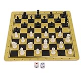 3-in-1-Schachbrett-Set aus Holz, unterhaltsames Schachbrett-Set PS Multiple Play Langlebig...