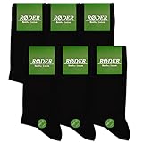 RØDER 6er Pack Bambus Socken • Super Soft • Optimales Fußklima • Handgekettelte...