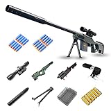 AWM Soft Bullet Toy Gun Sniper Gewehr Mit Zielfernrohr 20 Offizielle Darts, 6...