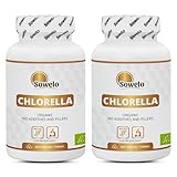 Sowelo Chlorella I Algen Kapseln I Organic Chlorella Tablets 500mg I Supplement 200...