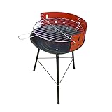 Green Arrow: kleiner Kohle-Grill rund, 36 x 36 x 51,5 cm, drei Beine, 4-Level Rost...