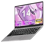 NOTODD 2025 Laptop 14 Zoll Win 11 Pro 6GB RAM 256GB SSD Unterstützung 1TB (TF...