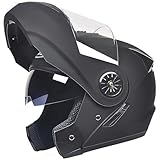 Motorradhelm für Damen und Herren, Modularhelm, Jethelm mit Kinnriemen,...