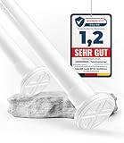 MEISENBERG Gardinenstange ohne Bohren - Weiß, Ø 25 mm - Teleskopstange Vorhang...