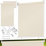 KESSER® Senkrechtmarkise Vertikalmarkise Balkonmarkise 100 x 240 cm Sichtschutz...