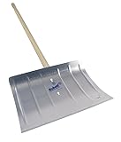 Schneeschieber Schneeschaufel aus Aluminium 50 cm mit Profilkante, silber