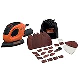 BLACK+DECKER Dreieckschleifer Mouse für staubfreies Schleifen (55 Watt...