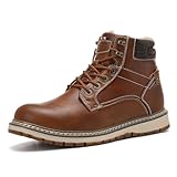 ANALEAF Herren Winterschuhe Warm Winterstiefel Draussen Schneestiefel Rutschfest...